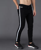 Slim Men Black Jeans Black, White