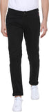 Slim Fit Men Light Blue Trousers Black