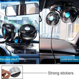 Car Air Circulation Fan 360� Rotatable Auto Car Cooling Fan