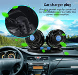 Car Air Circulation Fan 360� Rotatable Auto Car Cooling Fan