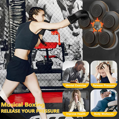 2024 Wall-Mounted Music Boxing Machine with LED for Adults – Indoor Workout